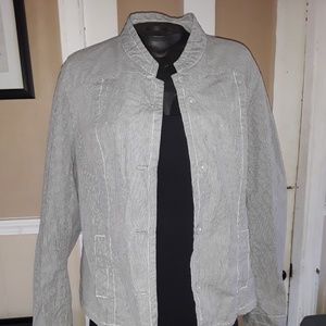 a.n.a gray & white jacket
